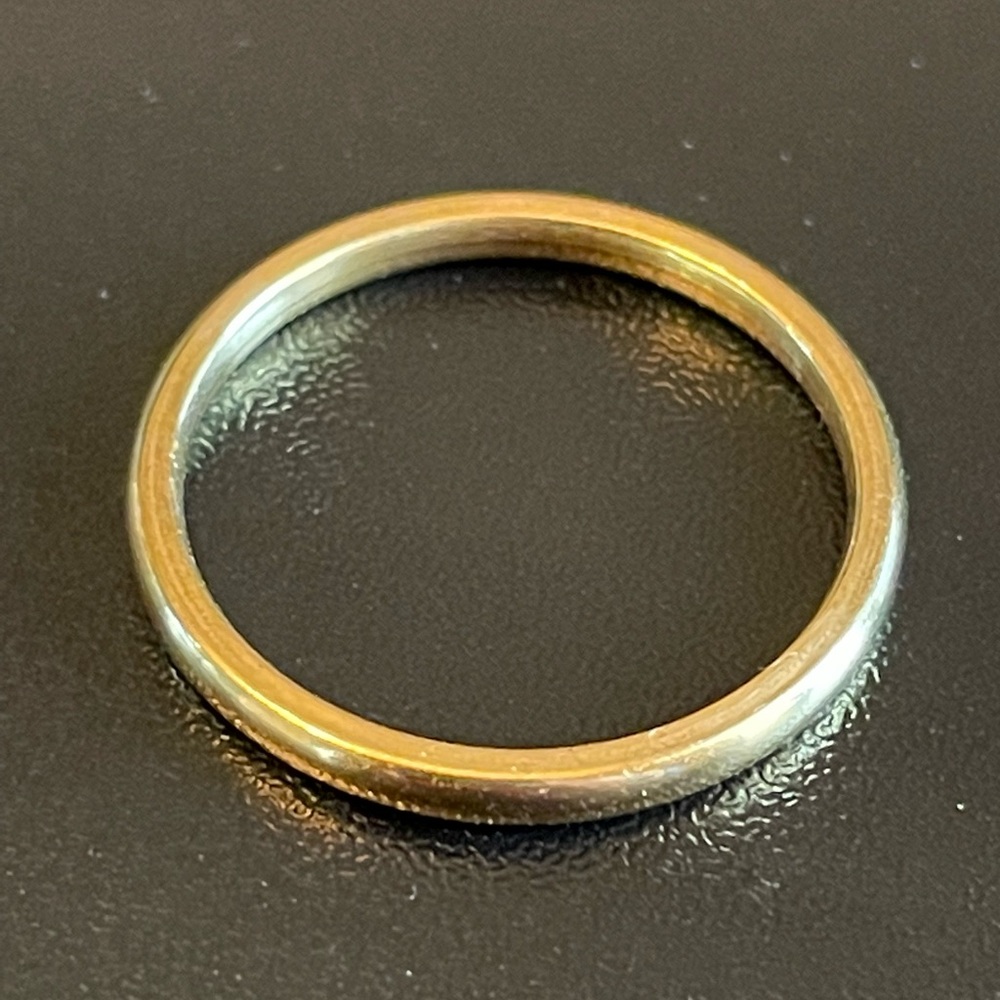 1.5mm gold stainless steel ring